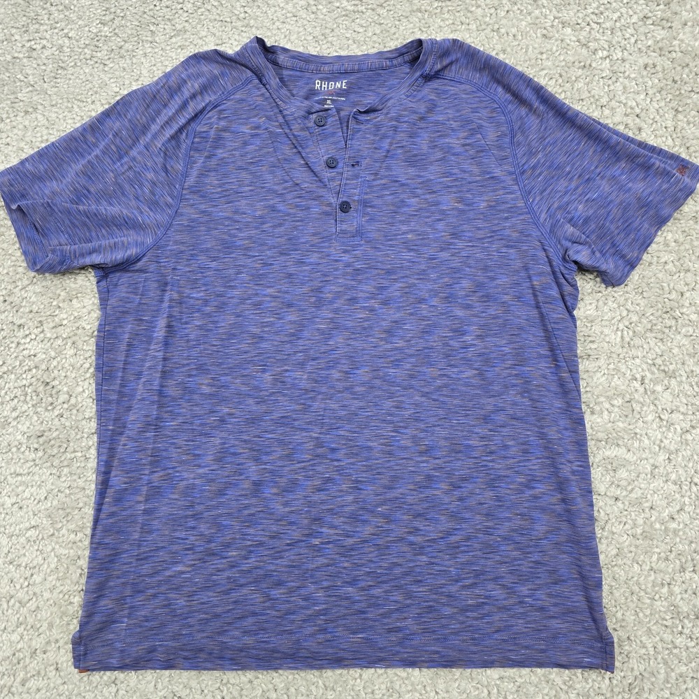Rhone Mens Pima Cotton Stretch Henley Shirt Size XL Athleisure‎ Modern